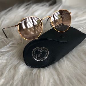 PERFECT Ray-Bans Round Deep Gold